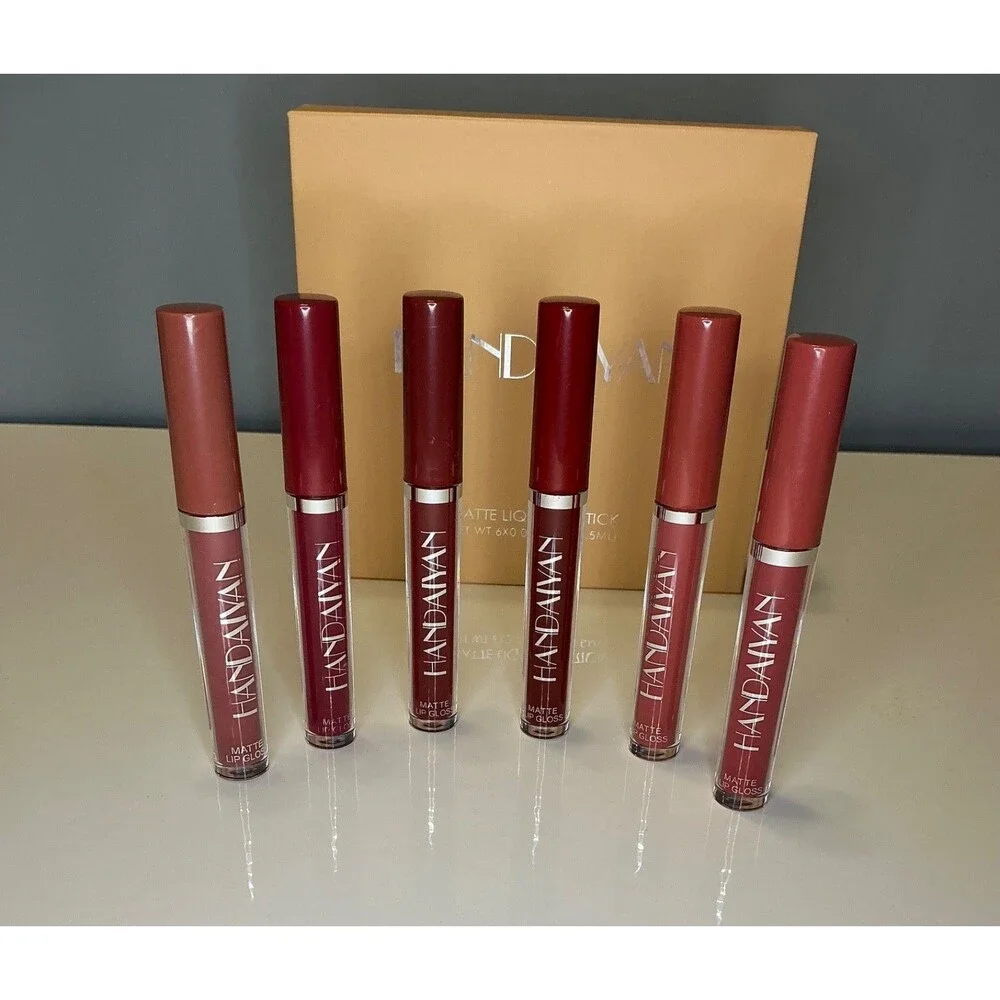 New 6 Piece Matte Liquid Lipstick Set Gift Women Teen Make Up Lot